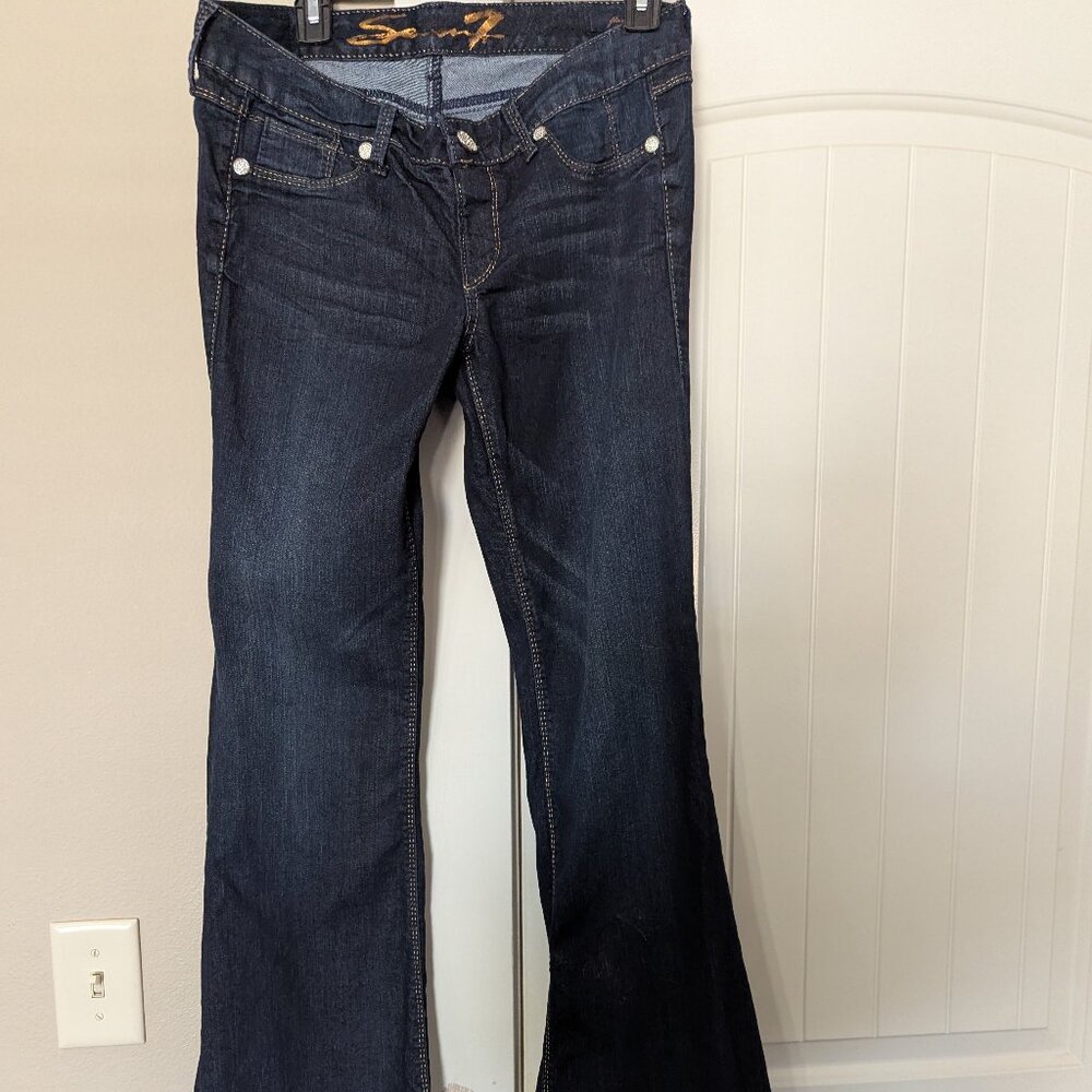 Seven for all Mankind Low Rise Flare Women's Jeans Size 29 Long